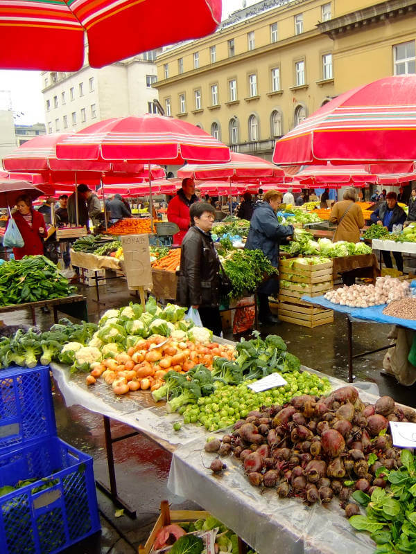 marché de Dolac zagreb