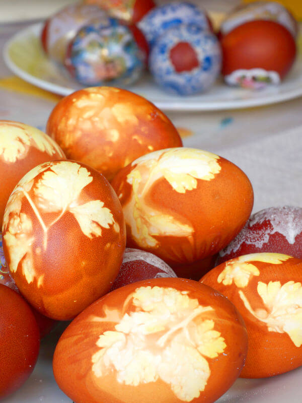 Œufs décorés typiques de Croatie