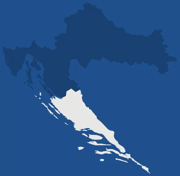 Dalmatie, région de Croatie