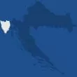 région d'Istrie (carte de Croatie)