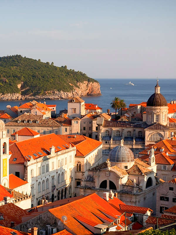 toits roses de Dubrovnik