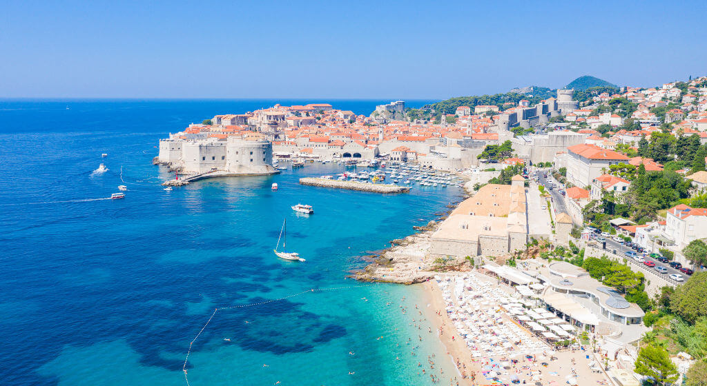 Croatie - plage de dubrovnik