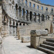 intérieur de l'amphithéâtre de Pula