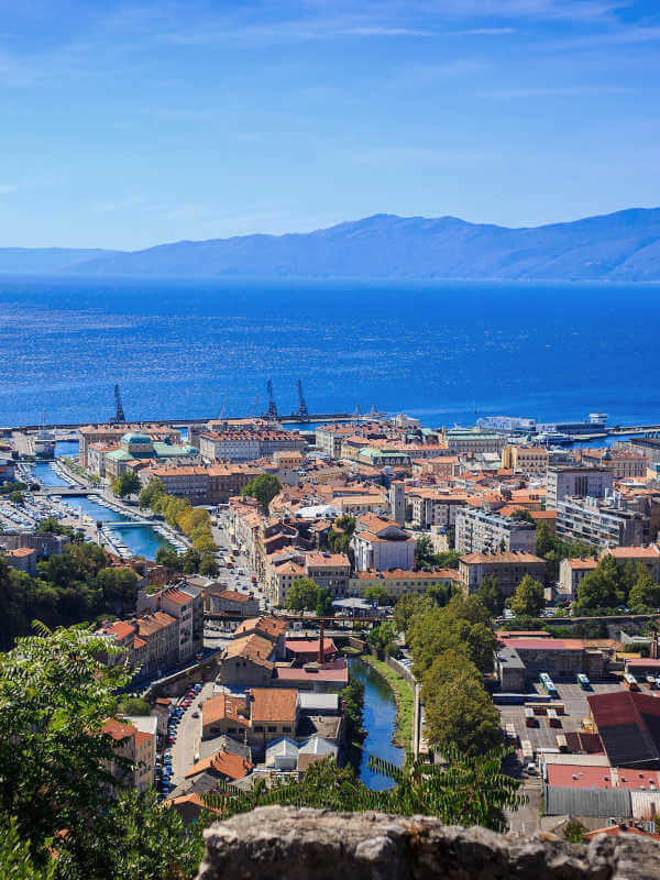 rijeka depuis les hauteurs