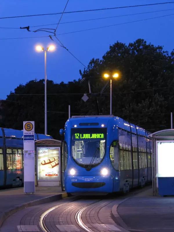 tramways à Zagreb