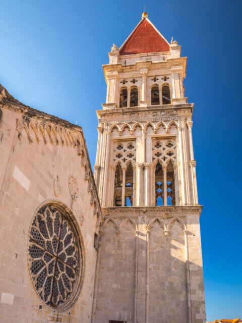 Photo Ancienne Croatie - Trogir - Portail Cathédrale Saint-Laurent - Tirage 1930