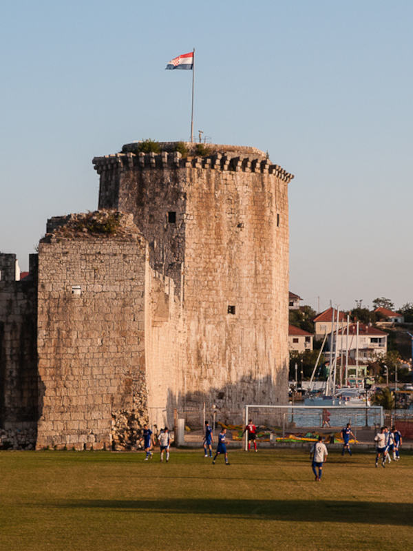 Trogir, vue du château de Kamerlengo