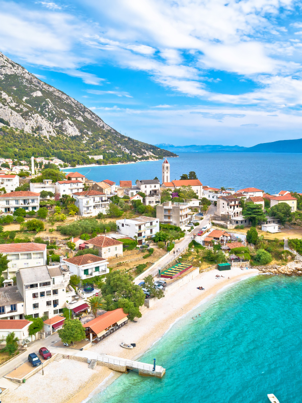 Vue aérienne de Gradac