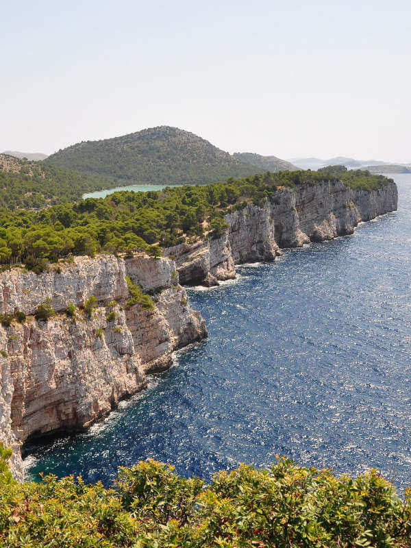 parc de kornati, les falaises