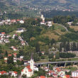 Vue aérienne de krapina