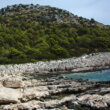 rochers en bordure de rivage