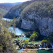 Panorama de la rivière Korana à Plitvice