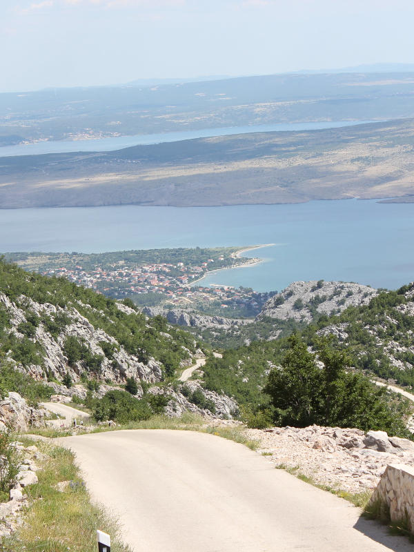 Starigrad vu depuis le parc national de Paklenica