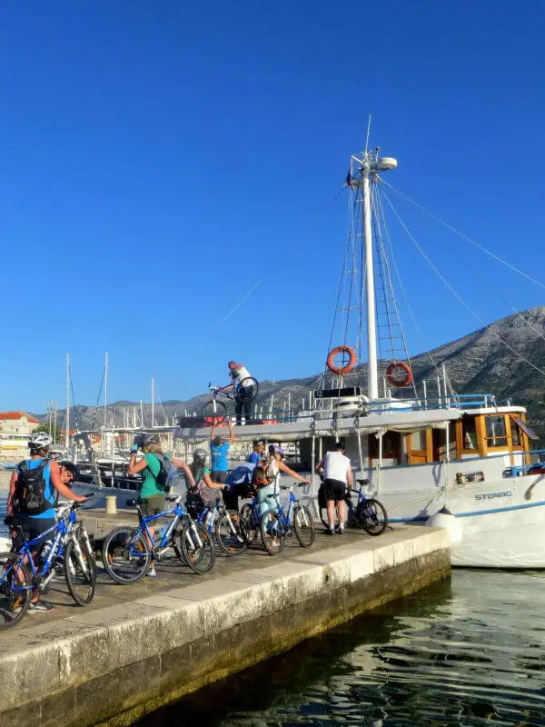 vélo en bateau croatie