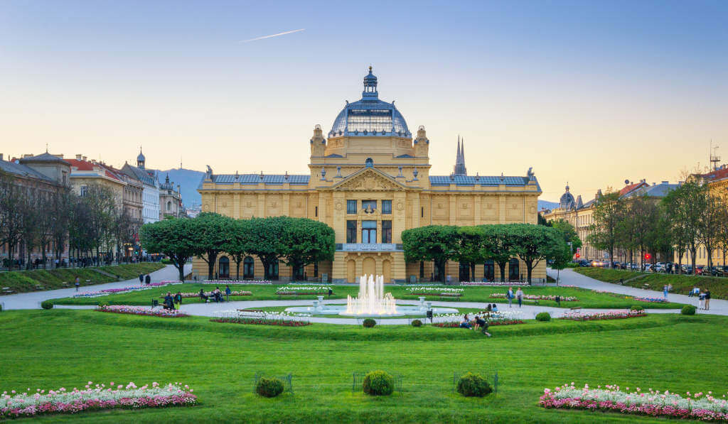 zagreb, pavillon des arts