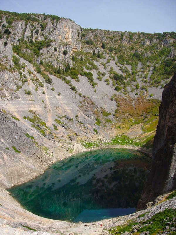 lac bleu d'Imotski